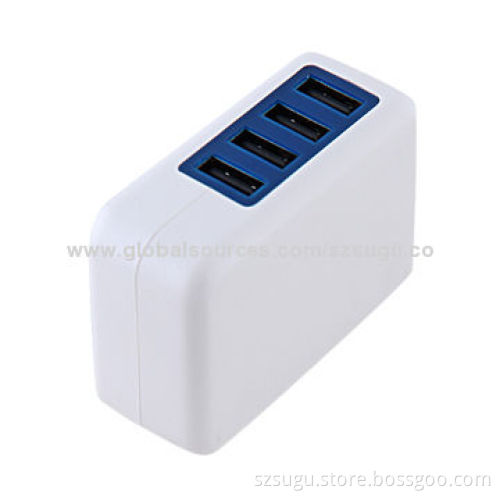 2014 portable 4-port USB charger for iPhone 5